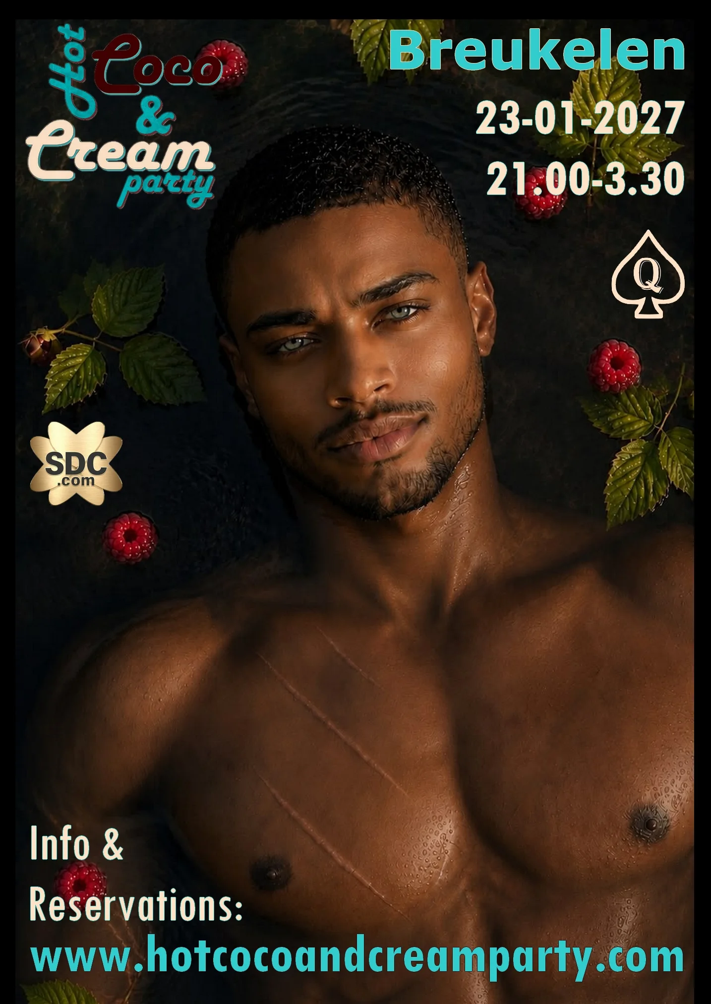 Flyer van Hot Coco & Cream Party