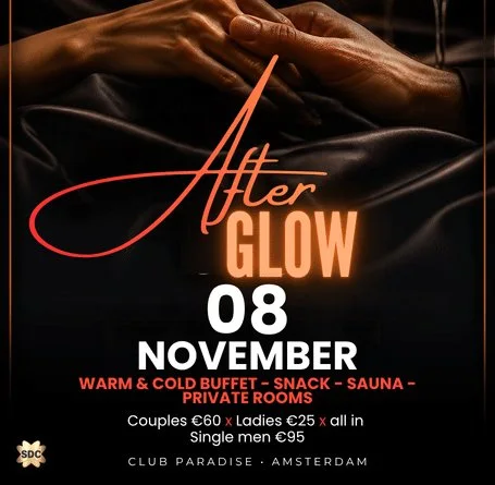 Flyer van Afterglow in Paradise