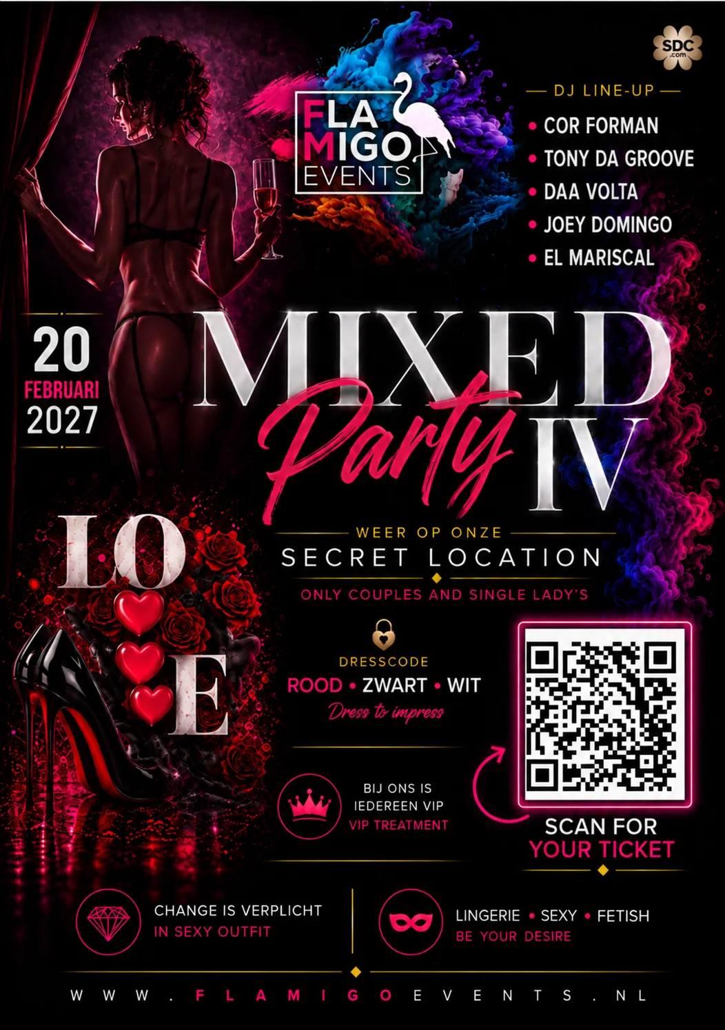 Flyer van Mixed Party IV