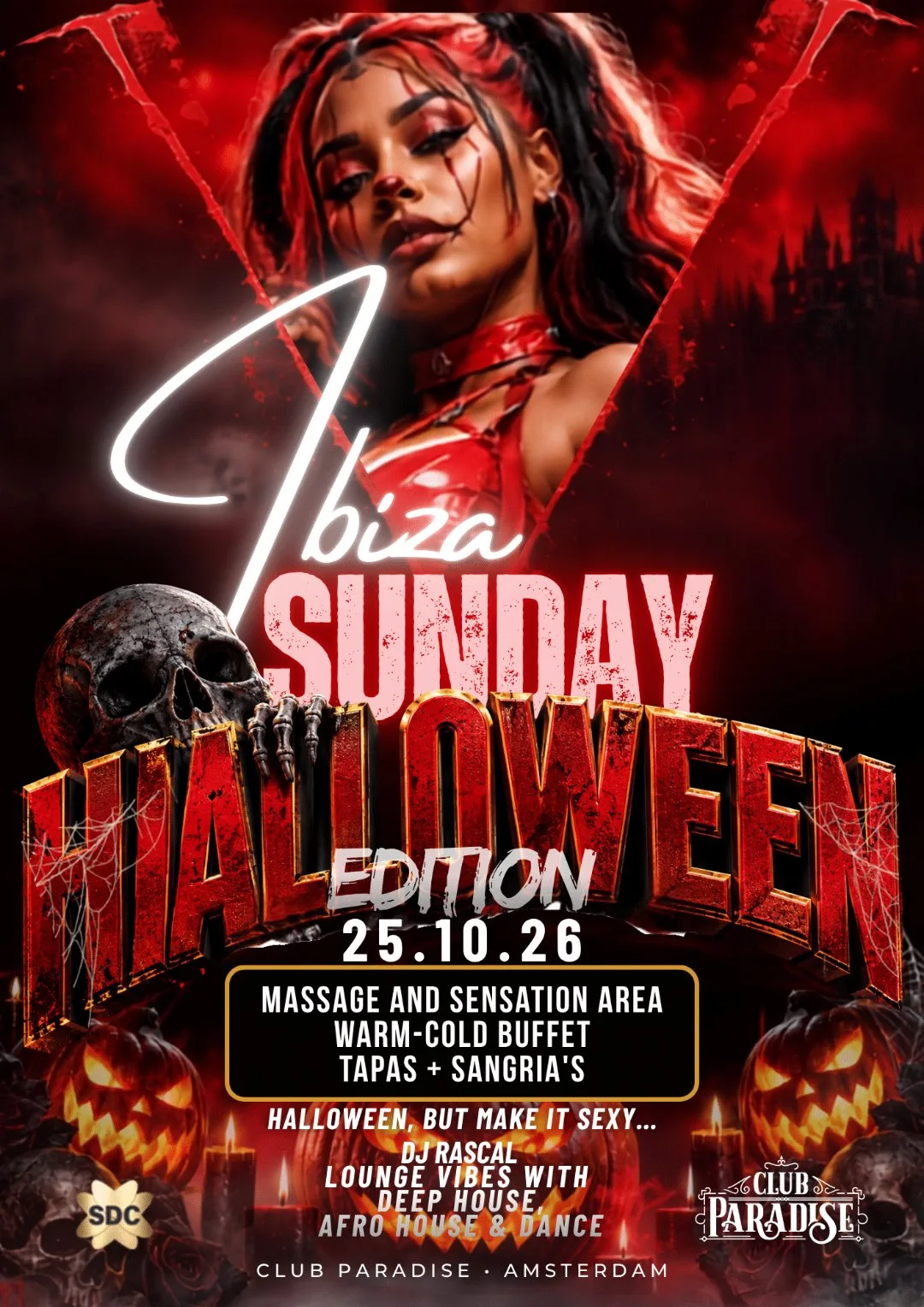 Flyer van Ibiza Fright Sunday