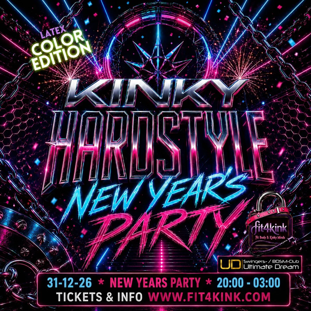 Flyer van Kinky Hardstyle Party – oudejaarsavond