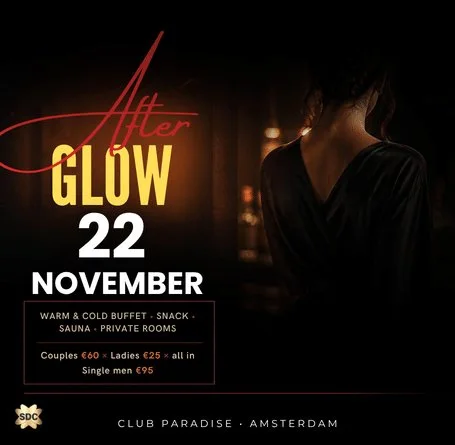 Flyer van Afterglow in Paradise