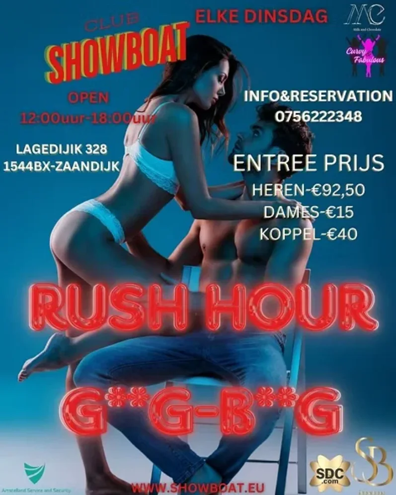 Flyer van Rush Hour G**G-B**G
