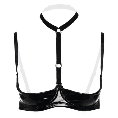 Christine - 1/4 cup Bh Dark Desire - zwart